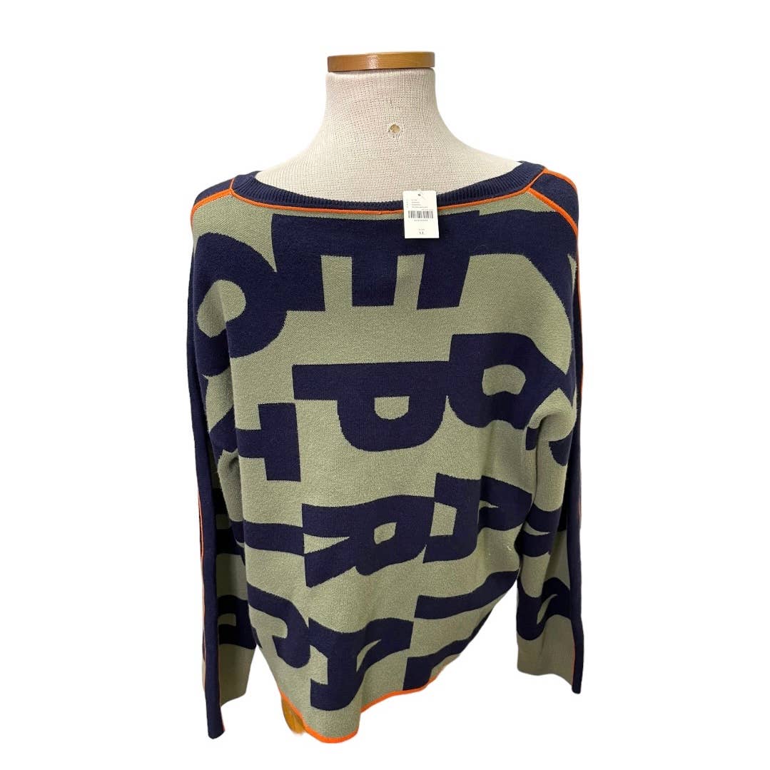Anthropologie Daily Practice Logo Sweater Knit Size XL New - Premium from Anthropologie - Just $129.0! Shop now at Finds For You