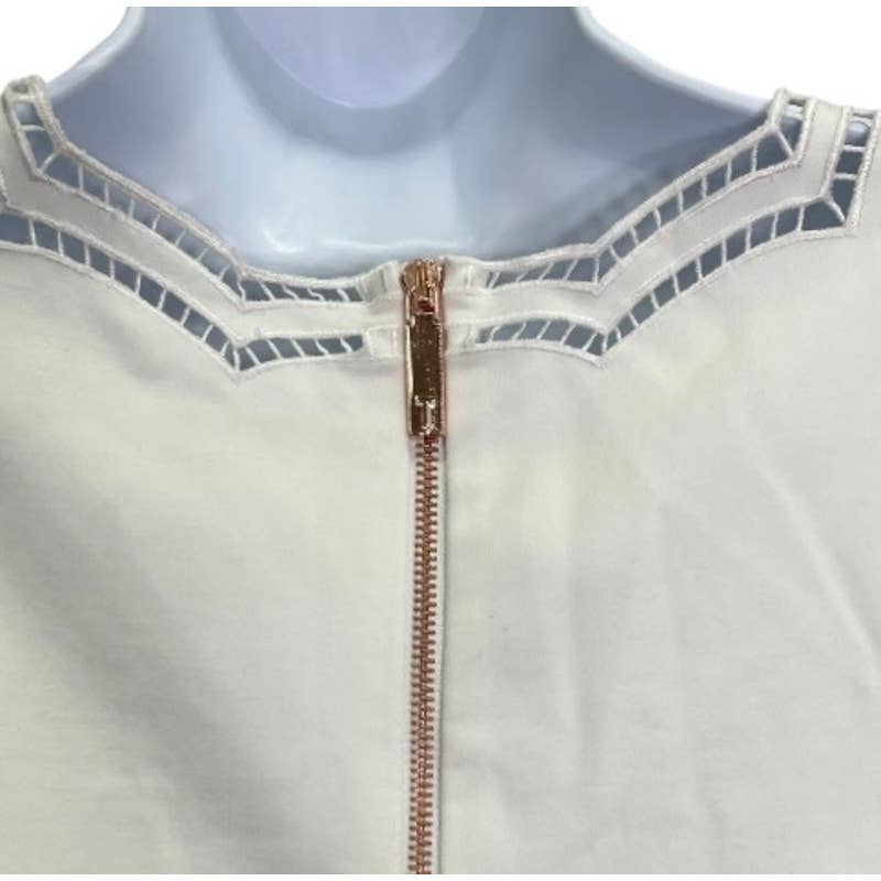 Ted Baker Cammey Scalloped Skater Dress White Sz 4 Ted 10 US New - Premium from Ted Baker London - Just $149.0! Shop now at Finds For You