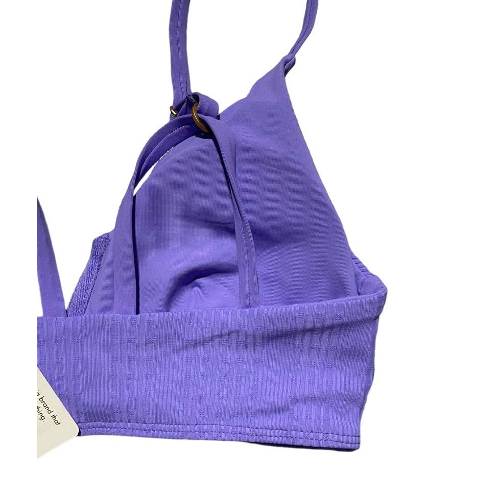 L*SPACE Siren Pointelle D Cup Top Gina Bikini Bottom L Amethyst New - Premium from L*SPACE - Just $76.00! Shop now at Finds For You