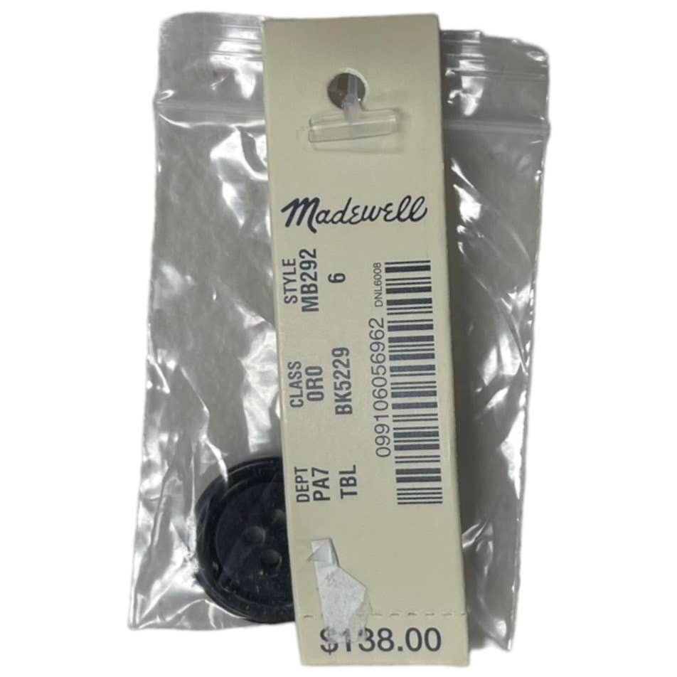 Madewell Vegan Leather Paperbag Pull On Pants Size 6 Black New - Premium from Madewell - Just $99.00! Shop now at Finds For You