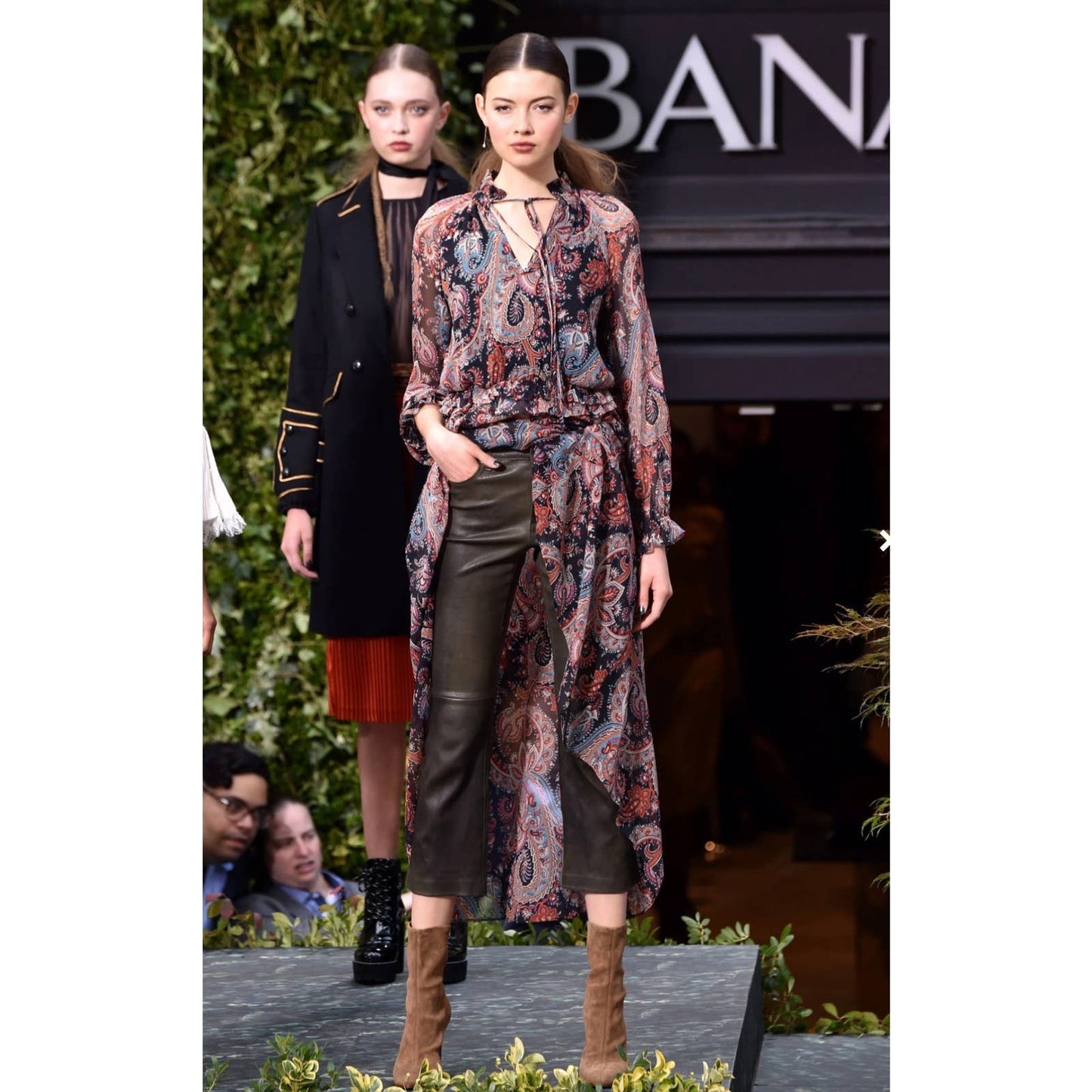 Banana Republic x Olivia Palermo High Low Paisley Silk Dress Size L - Premium from Banana Republic - Just $129.0! Shop now at Finds For You