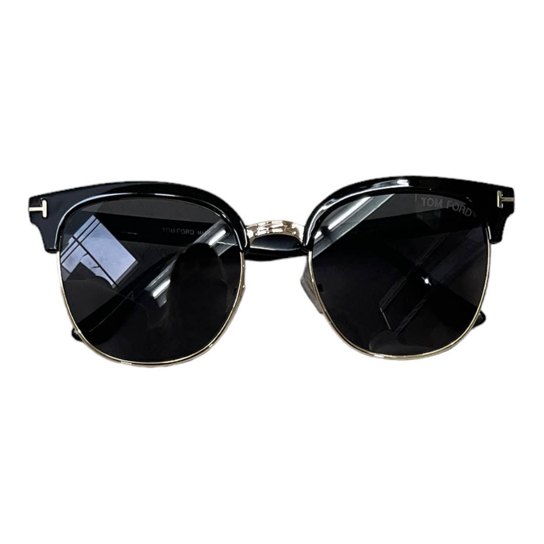 Tom Ford Half Rim Metal Acetate Sunglasses TF544-K 01D 56 20 145 New - Premium from Tom Ford - Just $279.0! Shop now at Finds For You