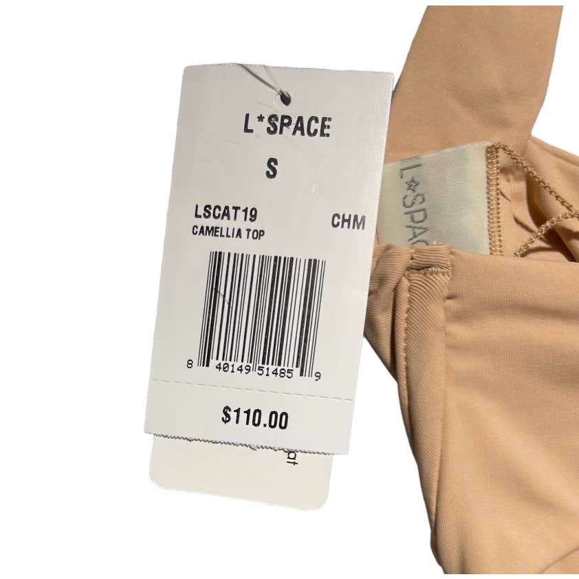 L*SPACE Camellia Underwire Bikini Top Size S Champagne New - Premium from L*SPACE - Just $65.00! Shop now at Finds For You