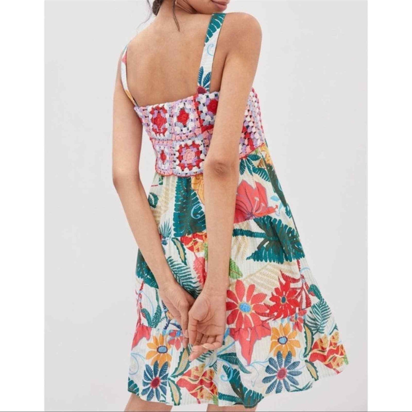 Farm Rio x Anthropologie Crochet Mini Dress Size Small NEW - Premium Clothing, Shoes & Accessories:Women:Women's Clothing:Dresses from Farm Rio - Just $150.29! Shop now at Finds For You