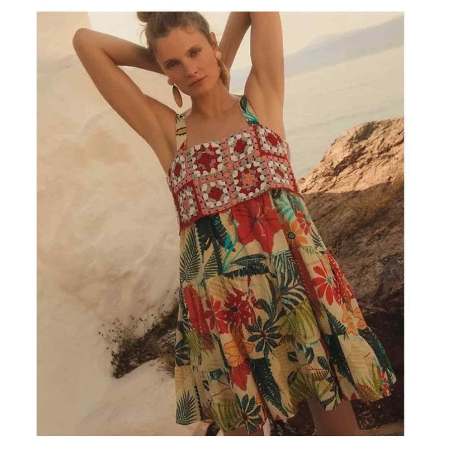 Farm Rio x Anthropologie Crochet Mini Dress Size Small NEW - Premium Clothing, Shoes & Accessories:Women:Women's Clothing:Dresses from Farm Rio - Just $150.29! Shop now at Finds For You