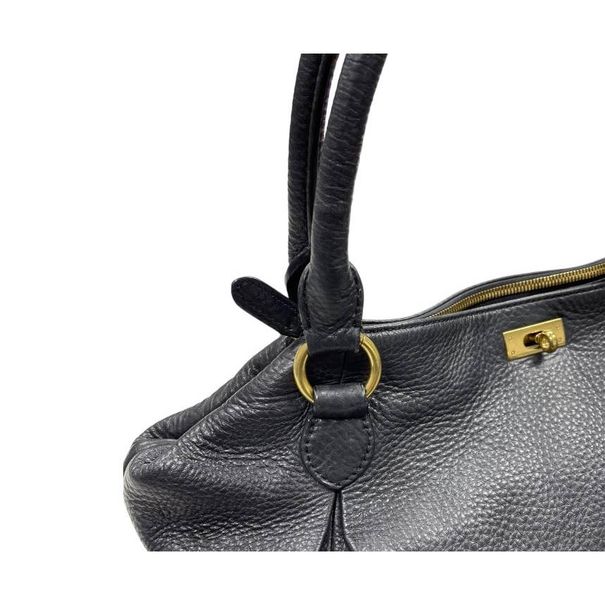 J Crew Brompton Pebbled Leather Hobo Handbag Purse Bag Black - Premium from J. Crew - Just $75.0! Shop now at Finds For You