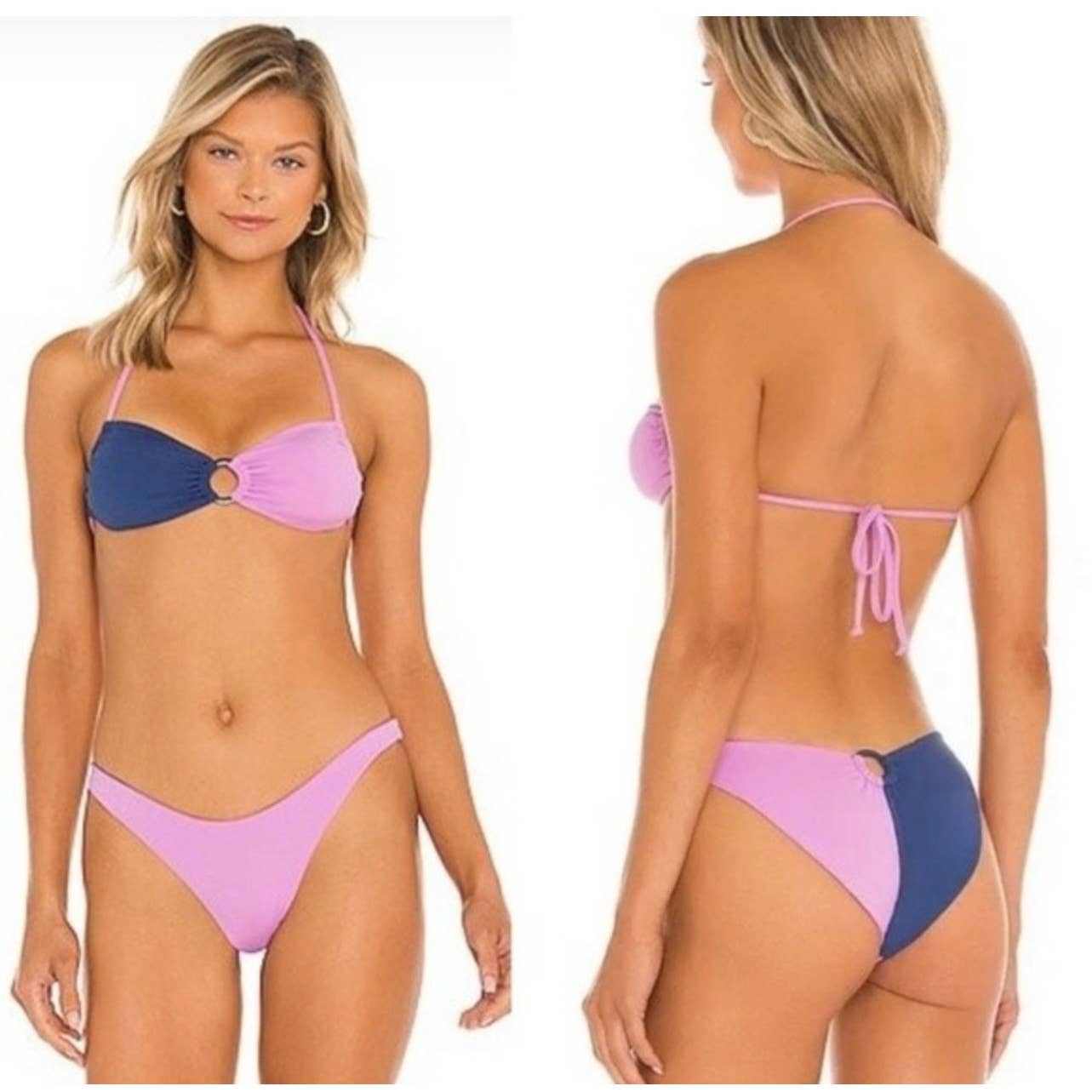 L*SPACE Revolve Freddie Top Mercury Bikini Bottom Bathing Suit Swim New M - Premium from L*SPACE - Just $99.0! Shop now at Finds For You