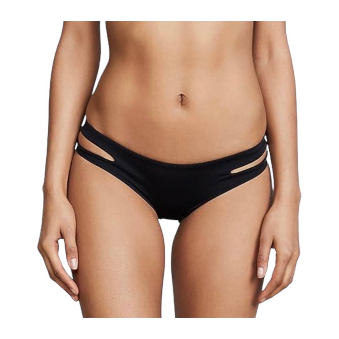 L*SPACE Set Voltaire Bikini Top Estella Bikini a bottom New Black S - Premium from L*SPACE - Just $68.00! Shop now at Finds For You
