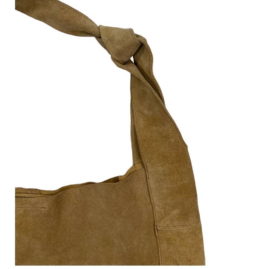Free People Jessa Faded Tan Suede Carryall Handbag Purse Bag Crossbody New - Premium from Free People - Just $109.00! Shop now at Finds For You
