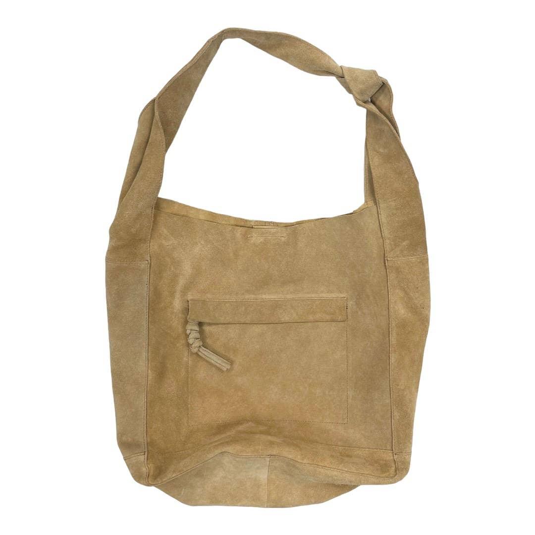 Free People Jessa Faded Tan Suede Carryall Handbag Purse Bag Crossbody New - Premium from Free People - Just $109.0! Shop now at Finds For You