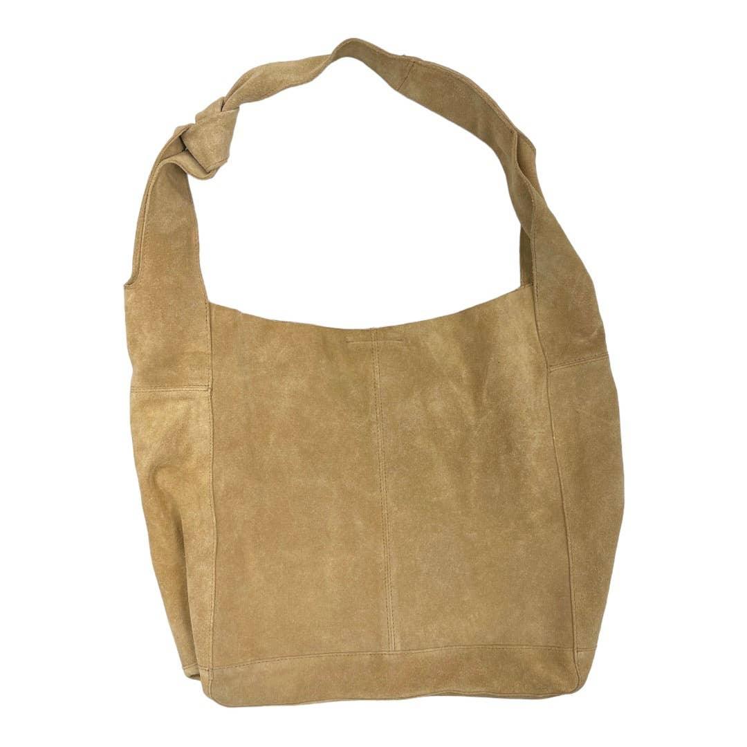 Free People Jessa Faded Tan Suede Carryall Handbag Purse Bag Crossbody New - Premium from Free People - Just $109.0! Shop now at Finds For You