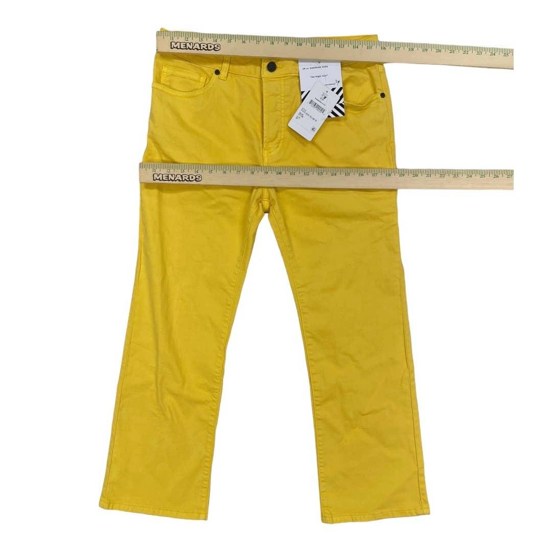 Free People Straight Button Fly Jeans Size 29 Yellow New - Premium Clothing, Shoes & Accessories:Baby:Baby & Toddler Clothing:Bottoms from Free People - Just $99.0! Shop now at Finds For You