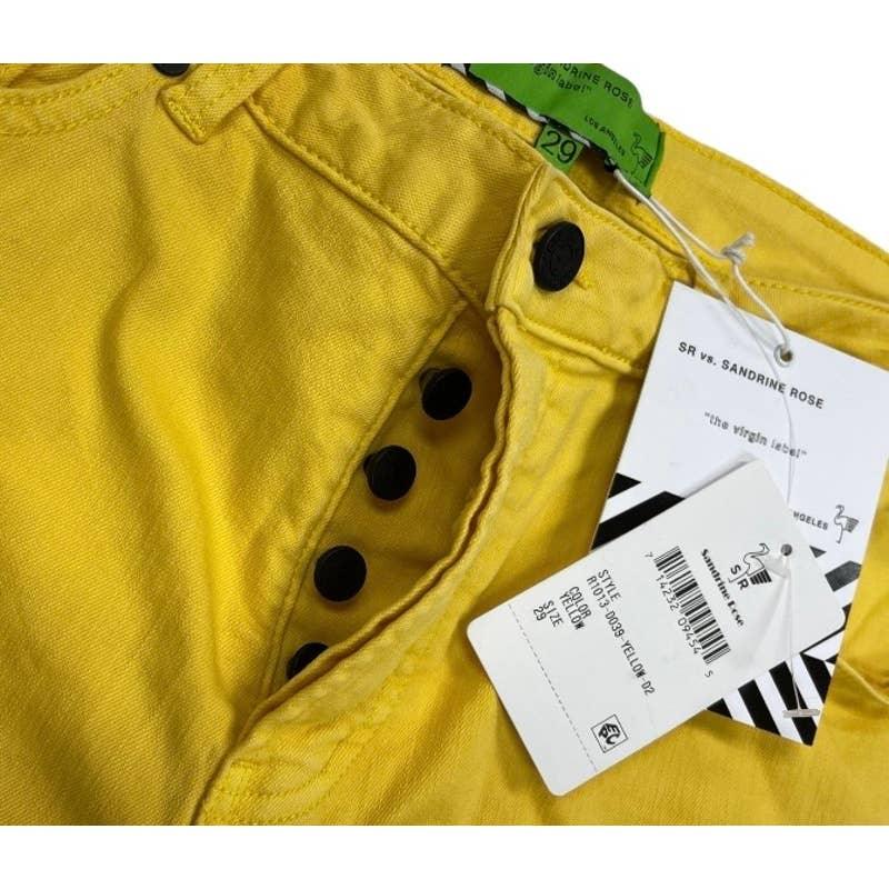 Free People Straight Button Fly Jeans Size 29 Yellow New - Premium Clothing, Shoes & Accessories:Baby:Baby & Toddler Clothing:Bottoms from Free People - Just $99.0! Shop now at Finds For You