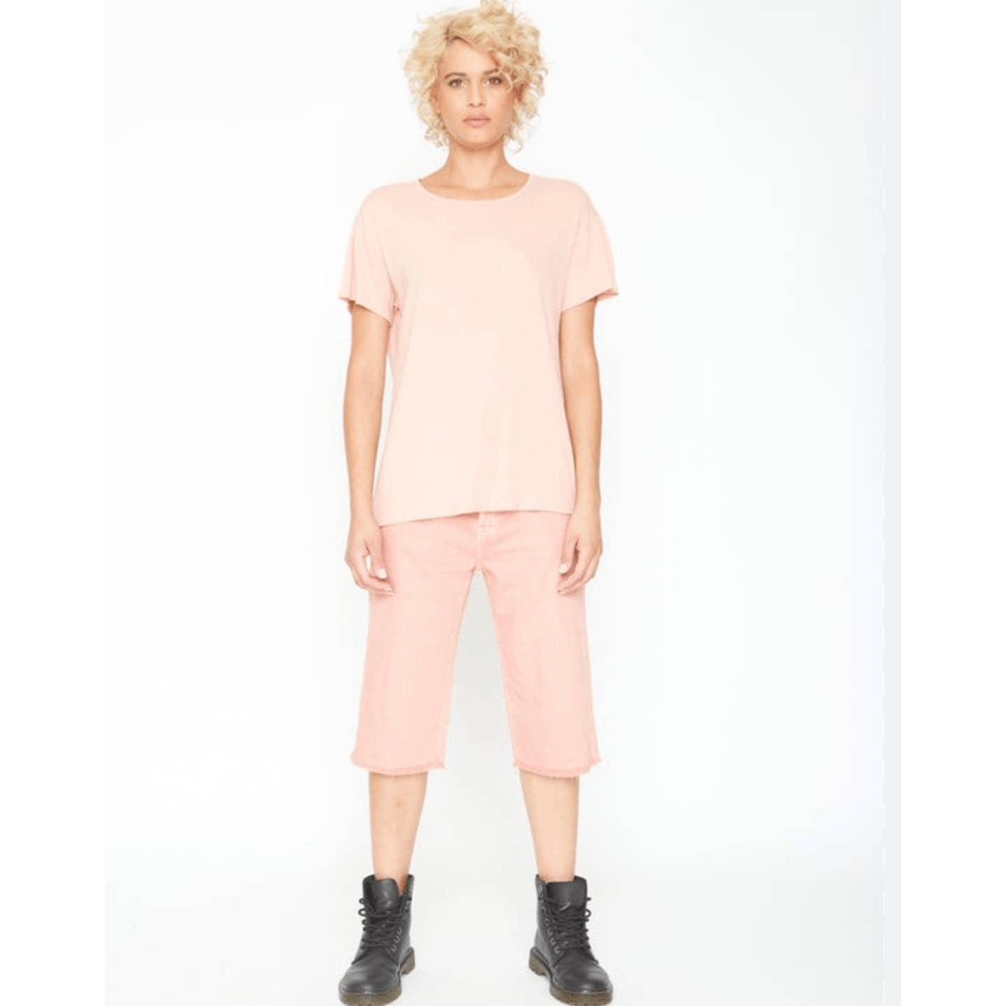 Free People x Sandrine Rose Petal Pink Bermuda Shorts Size 28 New - Premium from Free People - Just $59.00! Shop now at Finds For You