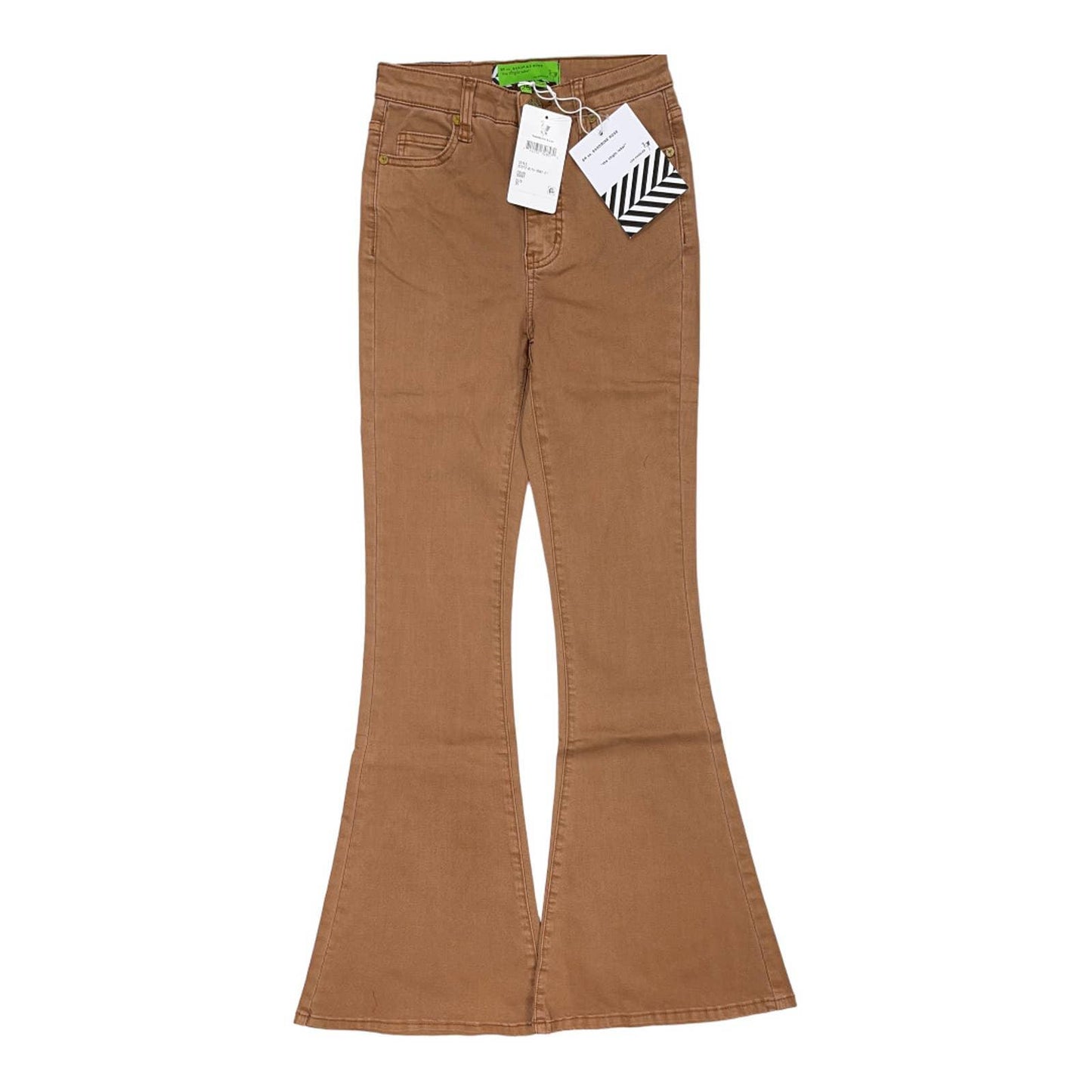 Free People x Sandrine Rose Super Flare Jeans Pants Sz 24 Burnt - Premium from Free People - Just $89.00! Shop now at Finds For You