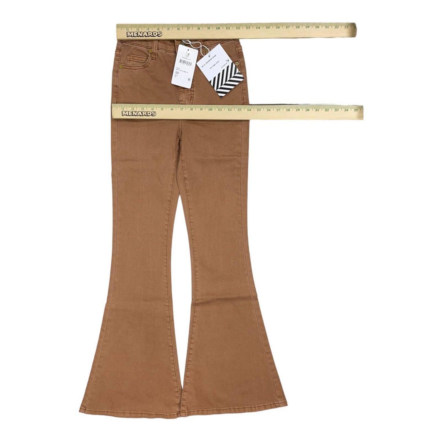 Free People x Sandrine Rose Super Flare Jeans Pants Sz 24 Burnt - Premium from Free People - Just $89.00! Shop now at Finds For You