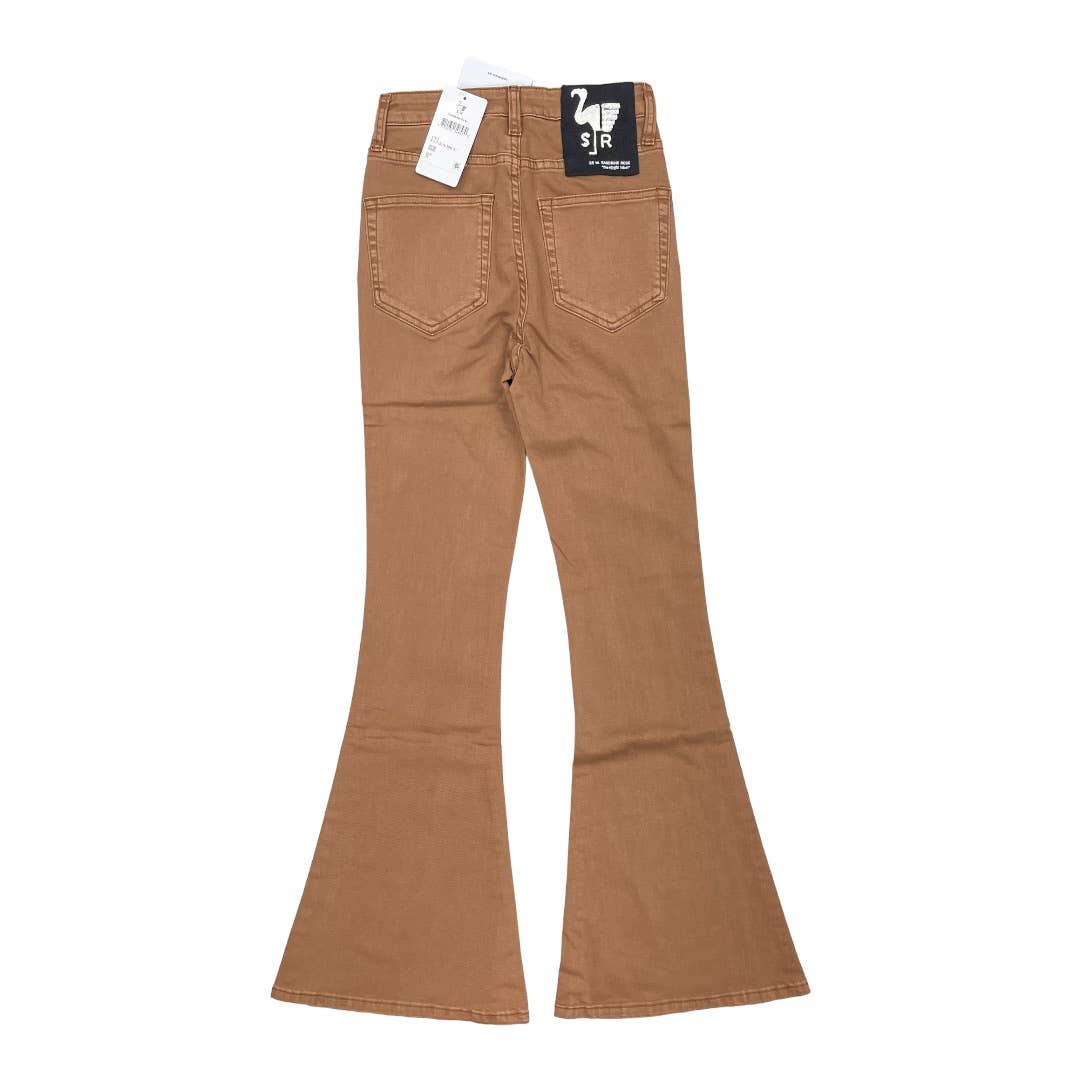 Free People x Sandrine Rose Super Flare Jeans Pants Sz 25 Burnt - Premium from Free People - Just $89.0! Shop now at Finds For You