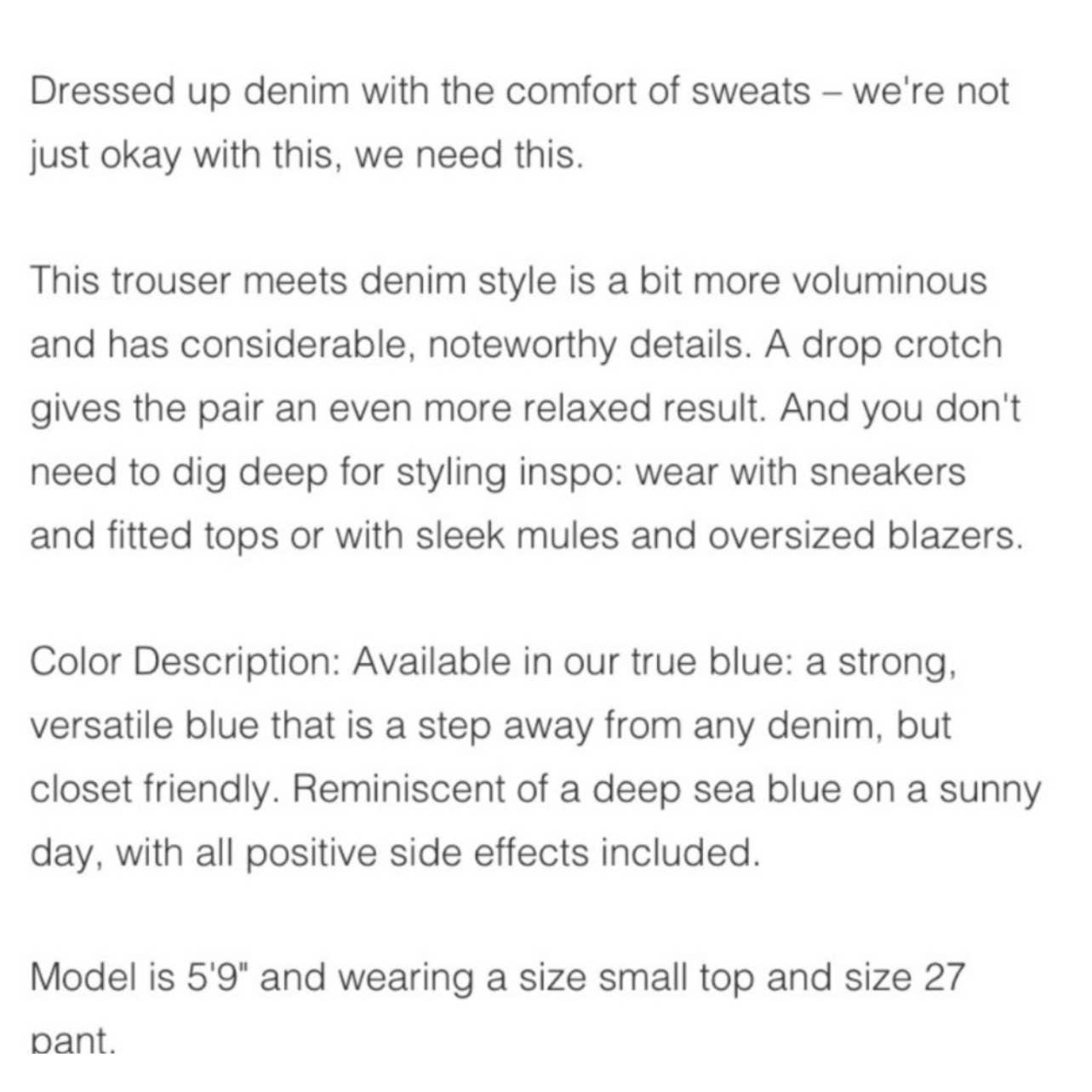 Free People x Sandrine Rose The Colony Denim Jeans Pants Size 24 New - Premium from Free People - Just $59.00! Shop now at Finds For You