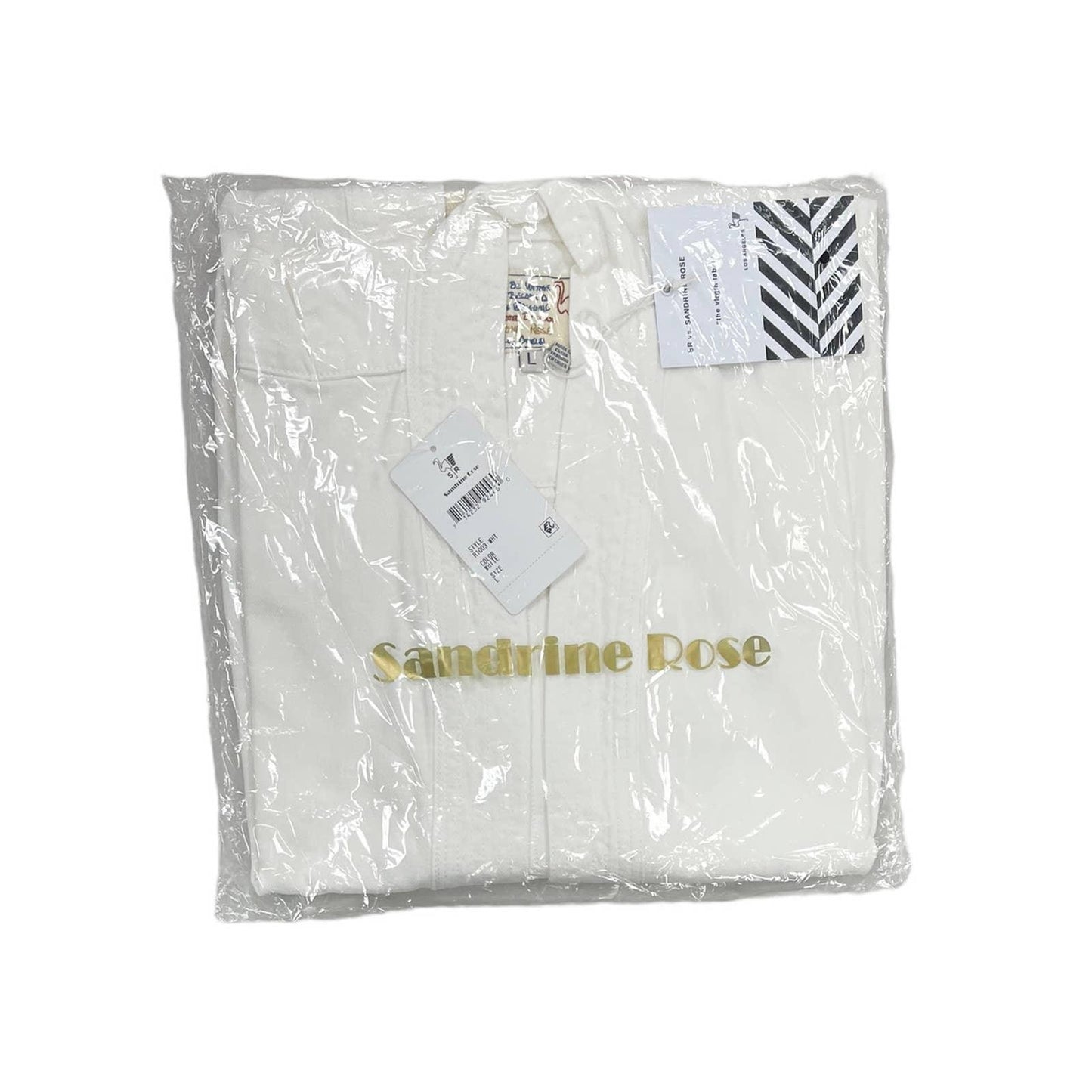 Free People x Sandrine Rose White Tie Front Kimono Jacket Size Medium - Premium from Free People - Just $139.00! Shop now at Finds For You