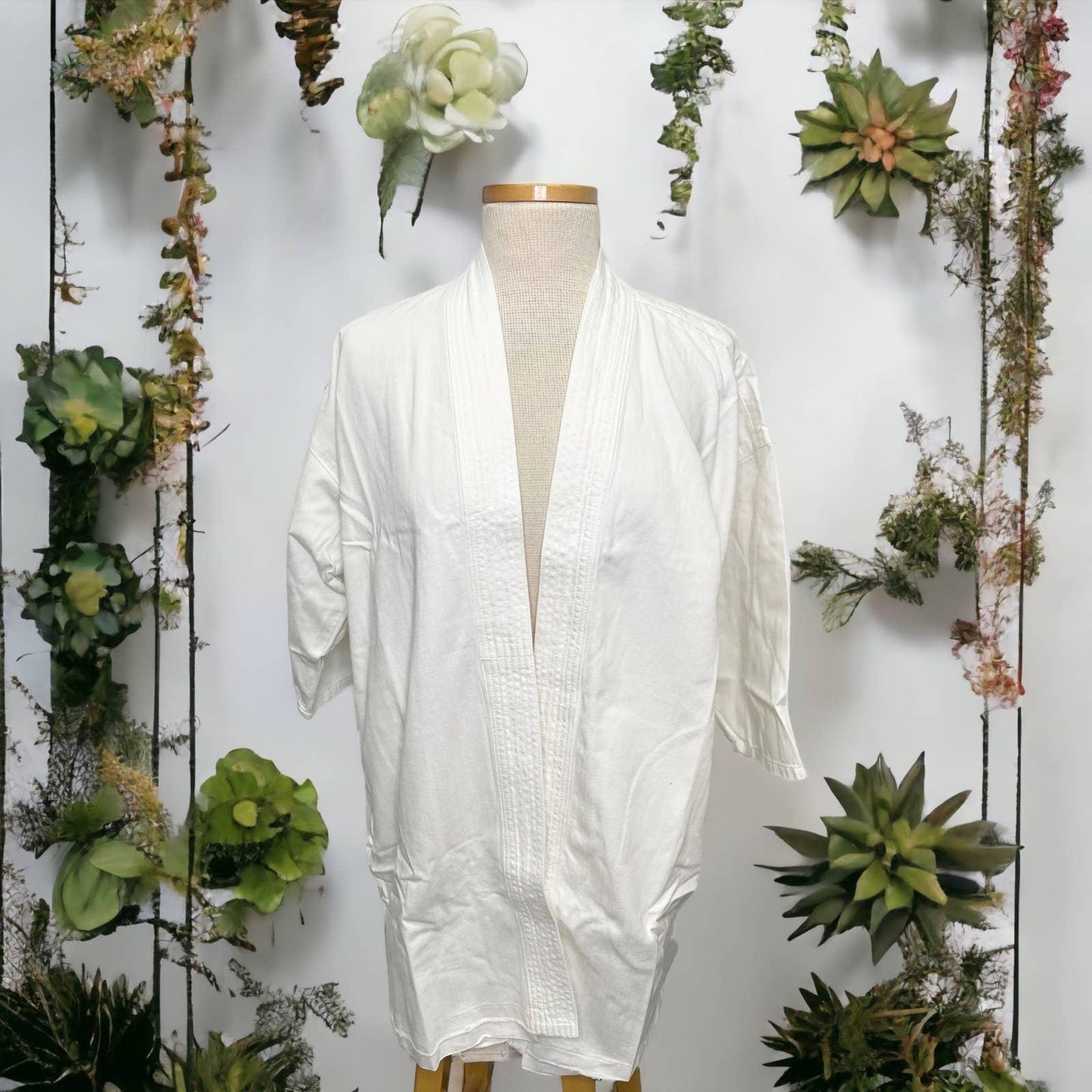 Free People x Sandrine Rose White Tie Front Kimono Jacket Size Medium - Premium from Free People - Just $139.00! Shop now at Finds For You