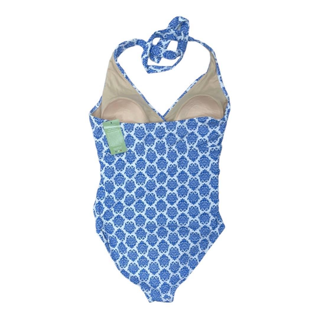 Garnet Hill Floral Halter One Piece Swimsuit Bathing Suit Size 14 New - Premium from Garnet Hill - Just $89.0! Shop now at Finds For You