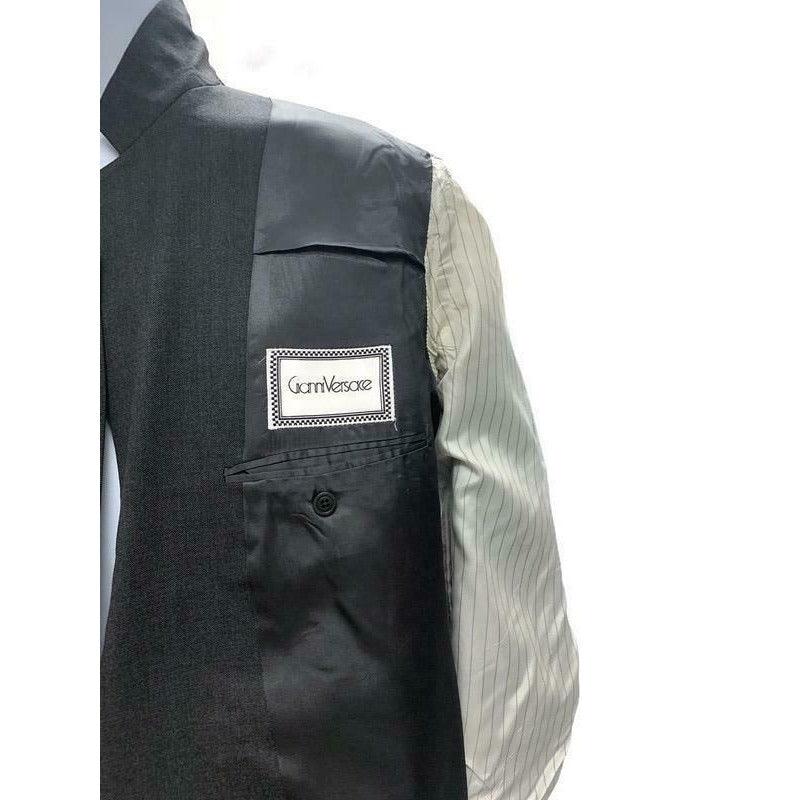 Gianni Versace Vintage 90's Double Breasted Blazer Sport Coat Wool 42 EL Grey - Premium Clothing, Shoes & Accessories:Men:Men's Clothing:Suits & Suit Separates from Versace - Just $136.34! Shop now at Finds For You