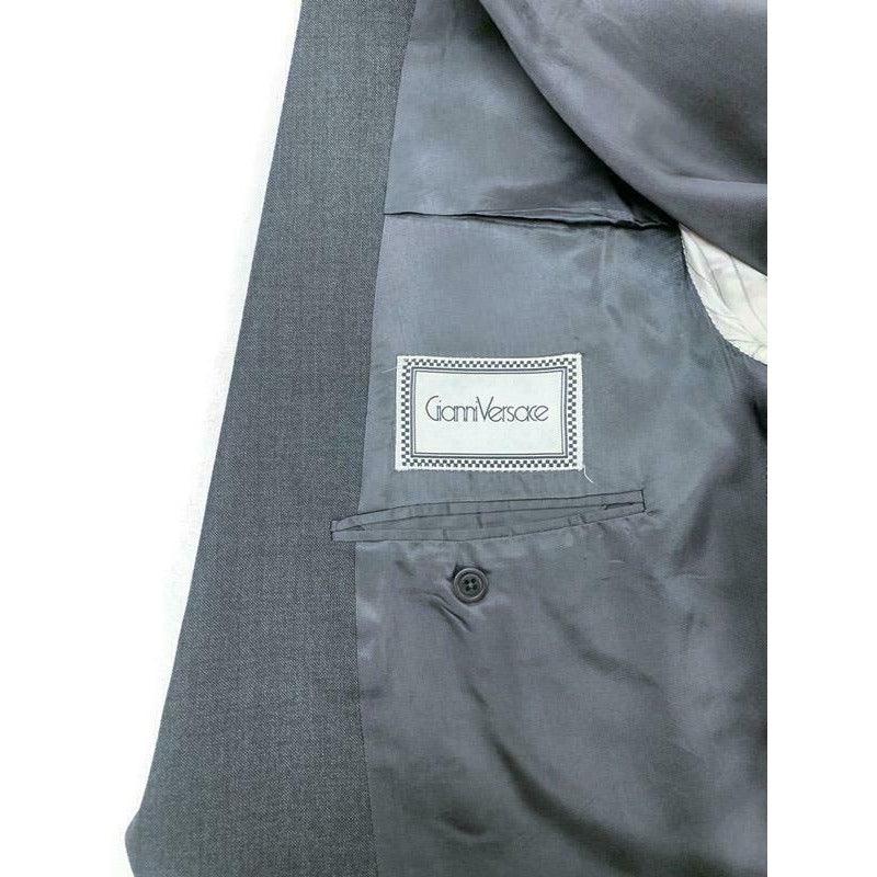 Gianni Versace Vintage 90's Double Breasted Blazer Sport Coat Wool 42 EL Grey - Premium Clothing, Shoes & Accessories:Men:Men's Clothing:Suits & Suit Separates from Versace - Just $136.34! Shop now at Finds For You