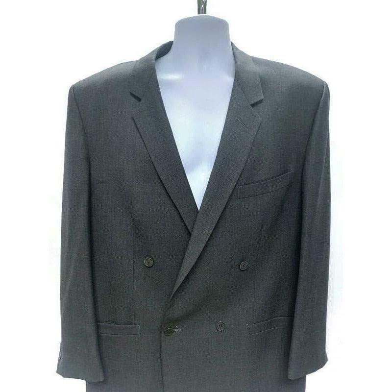 Gianni Versace Vintage 90's Double Breasted Blazer Sport Coat Wool 42 EL Grey - Premium Clothing, Shoes & Accessories:Men:Men's Clothing:Suits & Suit Separates from Versace - Just $136.34! Shop now at Finds For You