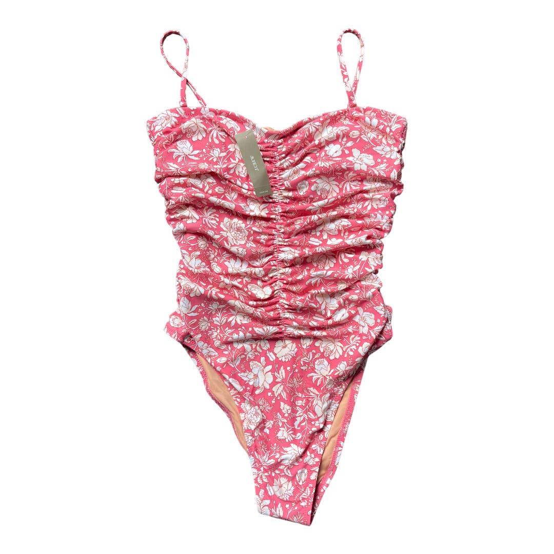 J Crew Ruched Sweetheart One Piece Floral Bathing Suit Swimsuit Size 8 New - Premium from J. Crew - Just $80.0! Shop now at Finds For You