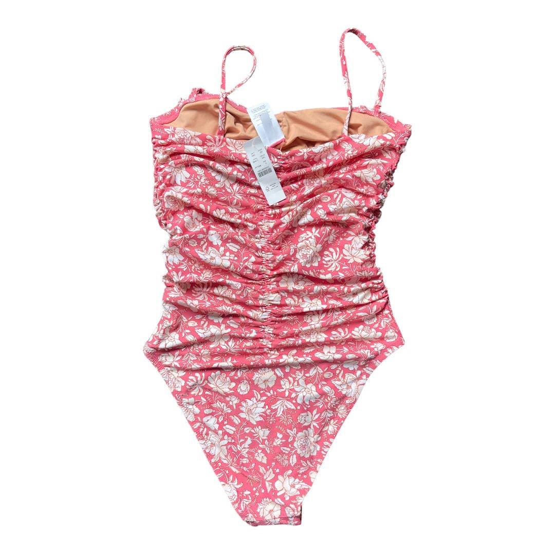 J Crew Ruched Sweetheart One Piece Floral Bathing Suit Swimsuit Size 8 New - Premium from J. Crew - Just $80.0! Shop now at Finds For You