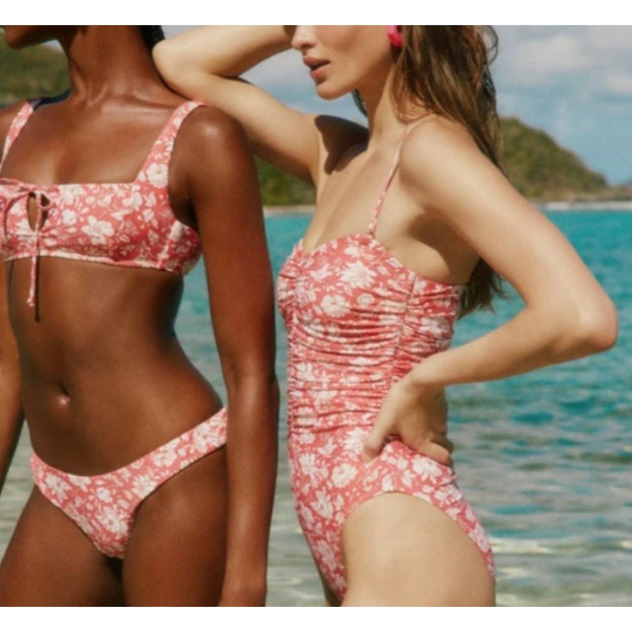 J Crew Ruched Sweetheart One Piece Floral Bathing Suit Swimsuit Size 8 New - Premium from J. Crew - Just $80.0! Shop now at Finds For You