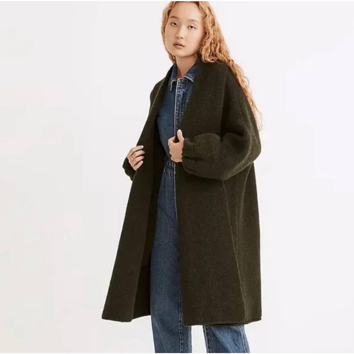 Madewell Glenridge Shawl Collar Sweater Coat Jacket Size S Green New - Premium from Madewell - Just $119.0! Shop now at Finds For You