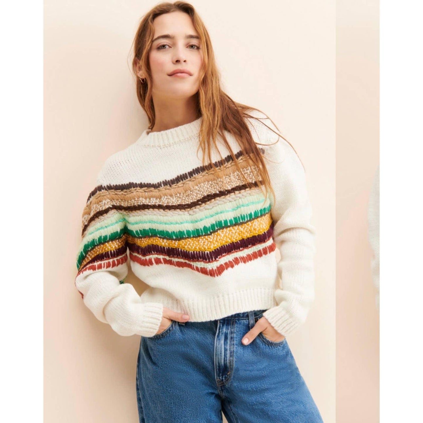 Mandinga Abacus Earth Pullover Organic Knit Sweater Size M Sustainable Fashion - Premium from Mandinga - Just $199.00! Shop now at Finds For You
