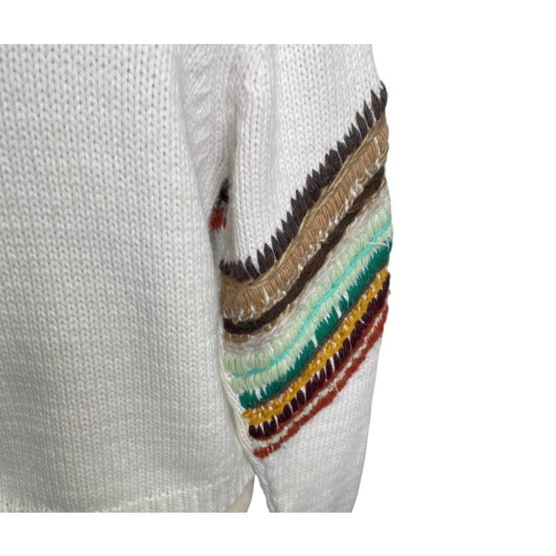 Mandinga Abacus Earth Pullover Organic Knit Sweater Size M Sustainable Fashion - Premium from Mandinga - Just $199.00! Shop now at Finds For You