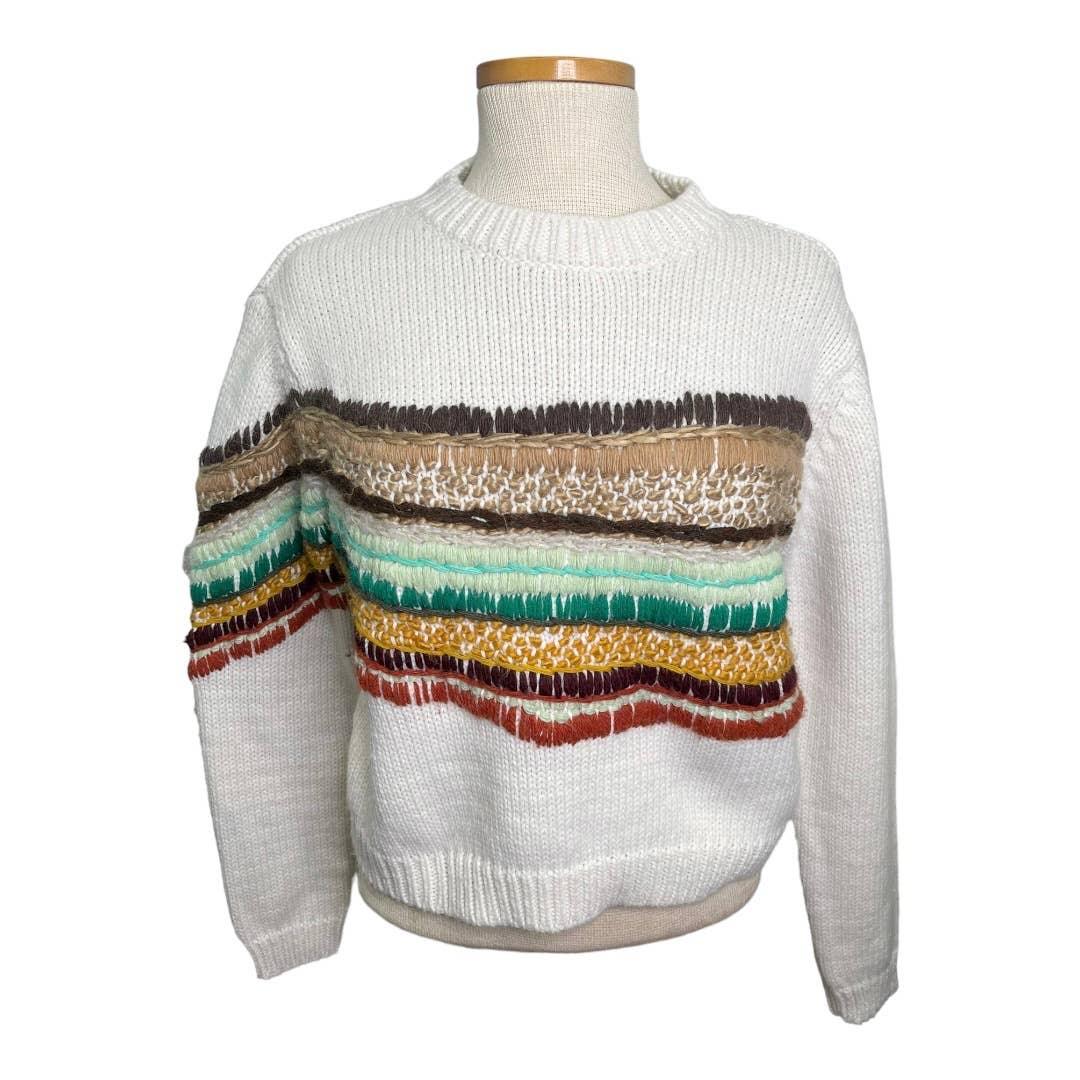 Mandinga Abacus Earth Pullover Organic Knit Sweater Size M Sustainable Fashion - Premium from Mandinga - Just $199.00! Shop now at Finds For You