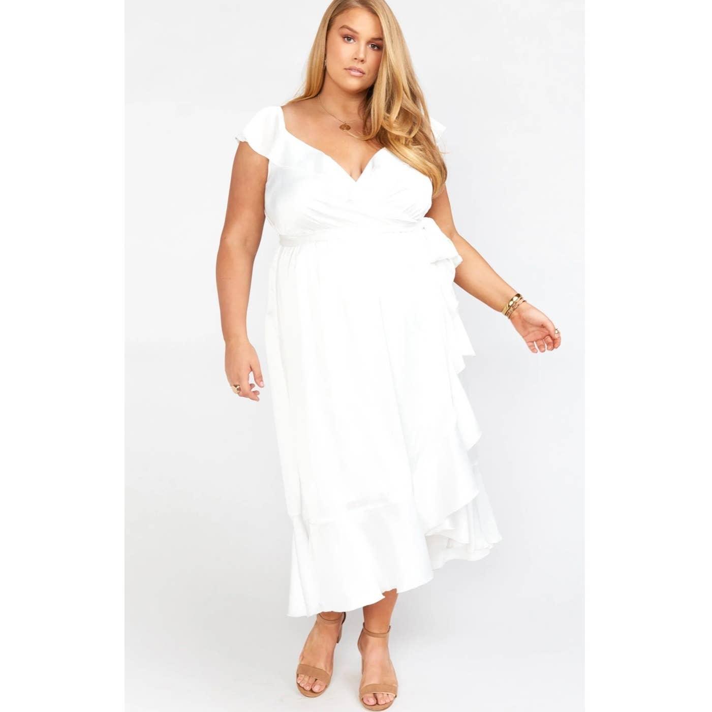 Show Me Your Mumu Samantha Faux Wrap Ruffle Dress 2 X Plus Size - Premium from Show Me Your MuMu - Just $139.00! Shop now at Finds For You