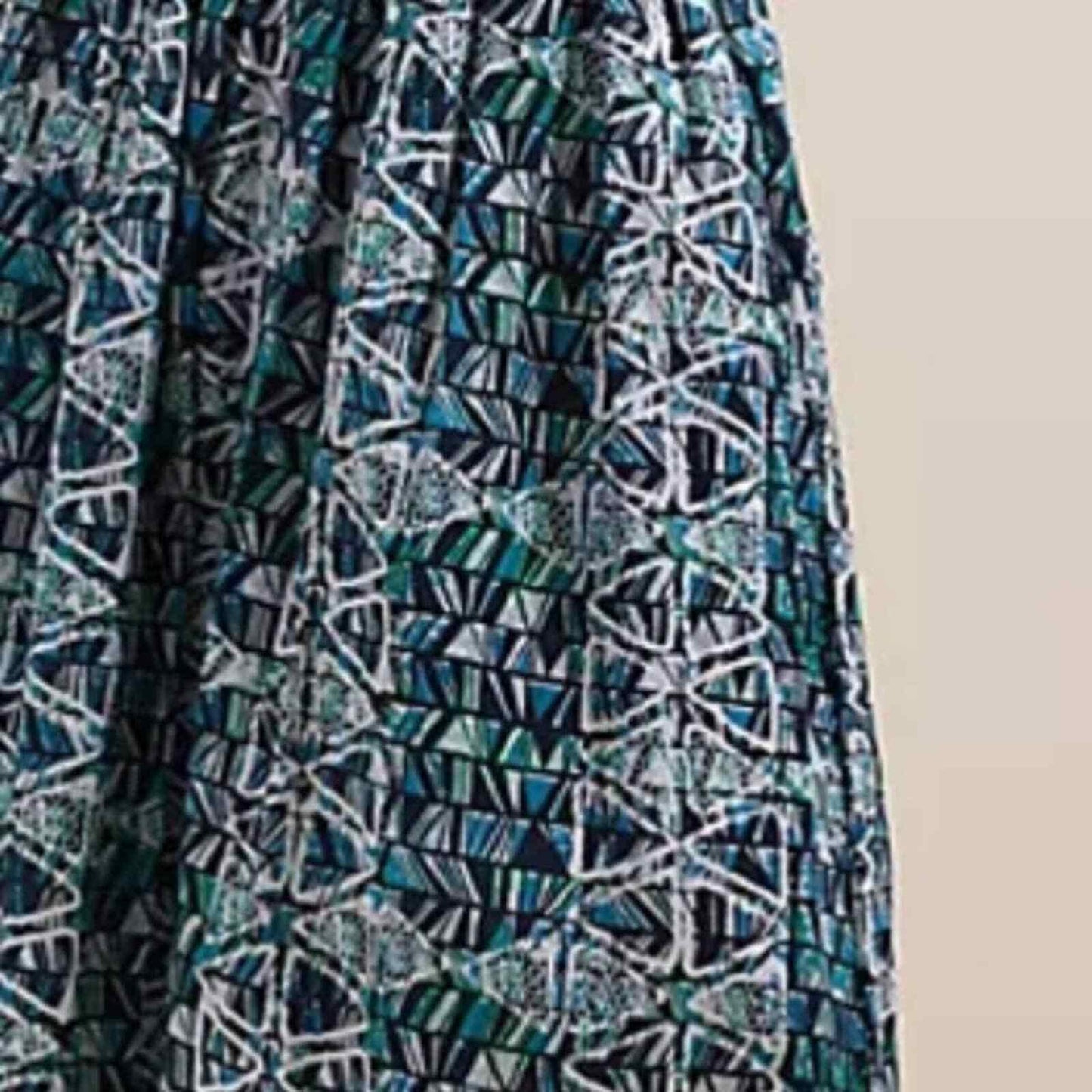 Sika x Anthropologie Blue Abstract Midi Skirt NEW Size 16 - Premium Clothing, Shoes & Accessories:Women:Women's Clothing:Skirts from Anthropologie - Just $130.00! Shop now at Finds For You