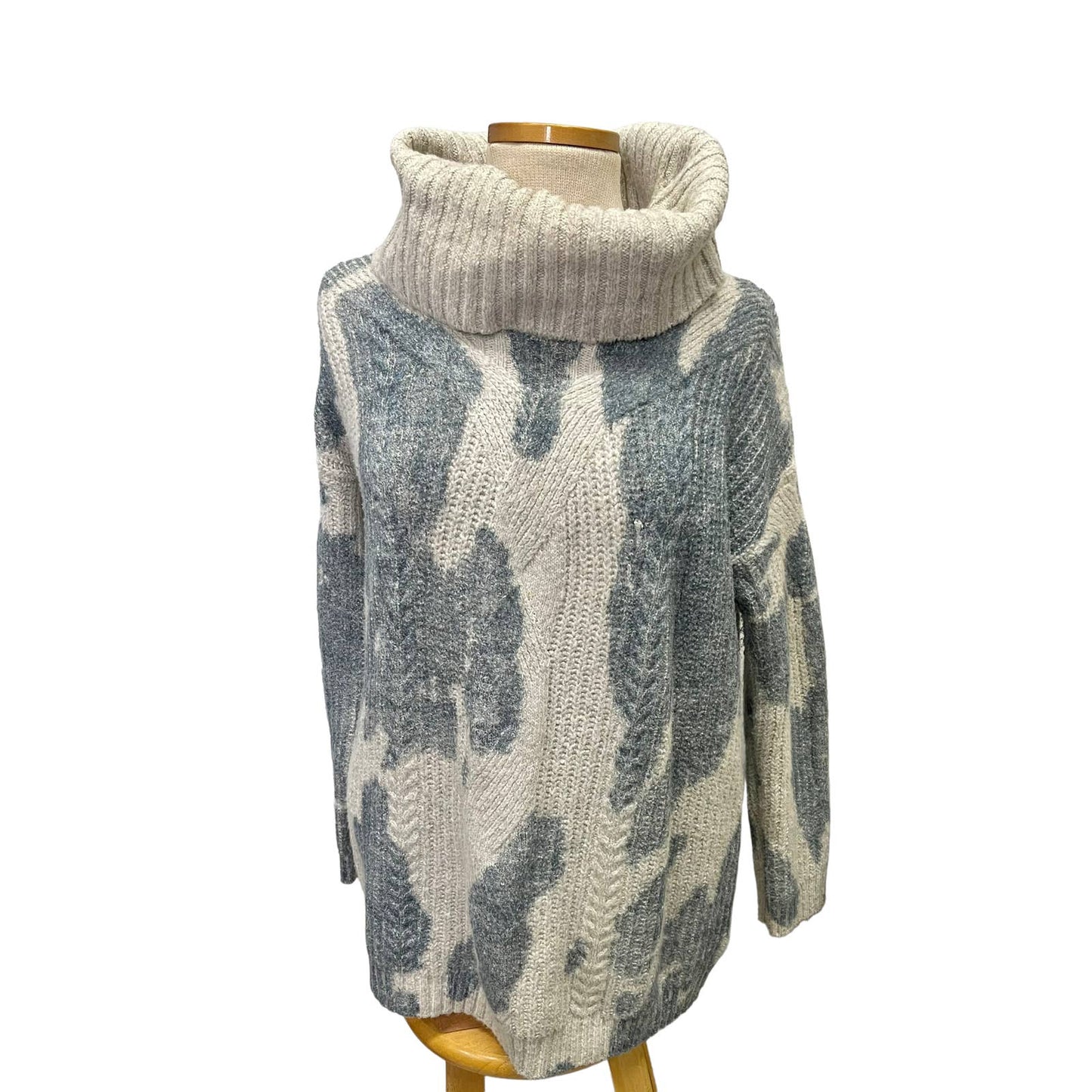 Anthropologie Pilcro Spotted Cowl Neck Oversized Knit Sweater Size Medium - Premium from Anthropologie - Just $99.0! Shop now at Finds For You