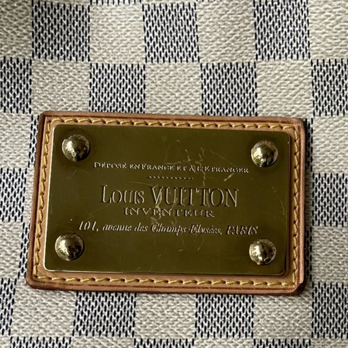 Louis Vuitton Galliera PM Monogram Canvas Handbag Shoulder Bag Damier Azur - Premium from Louis Vuitton - Just $1499.0! Shop now at Finds For You