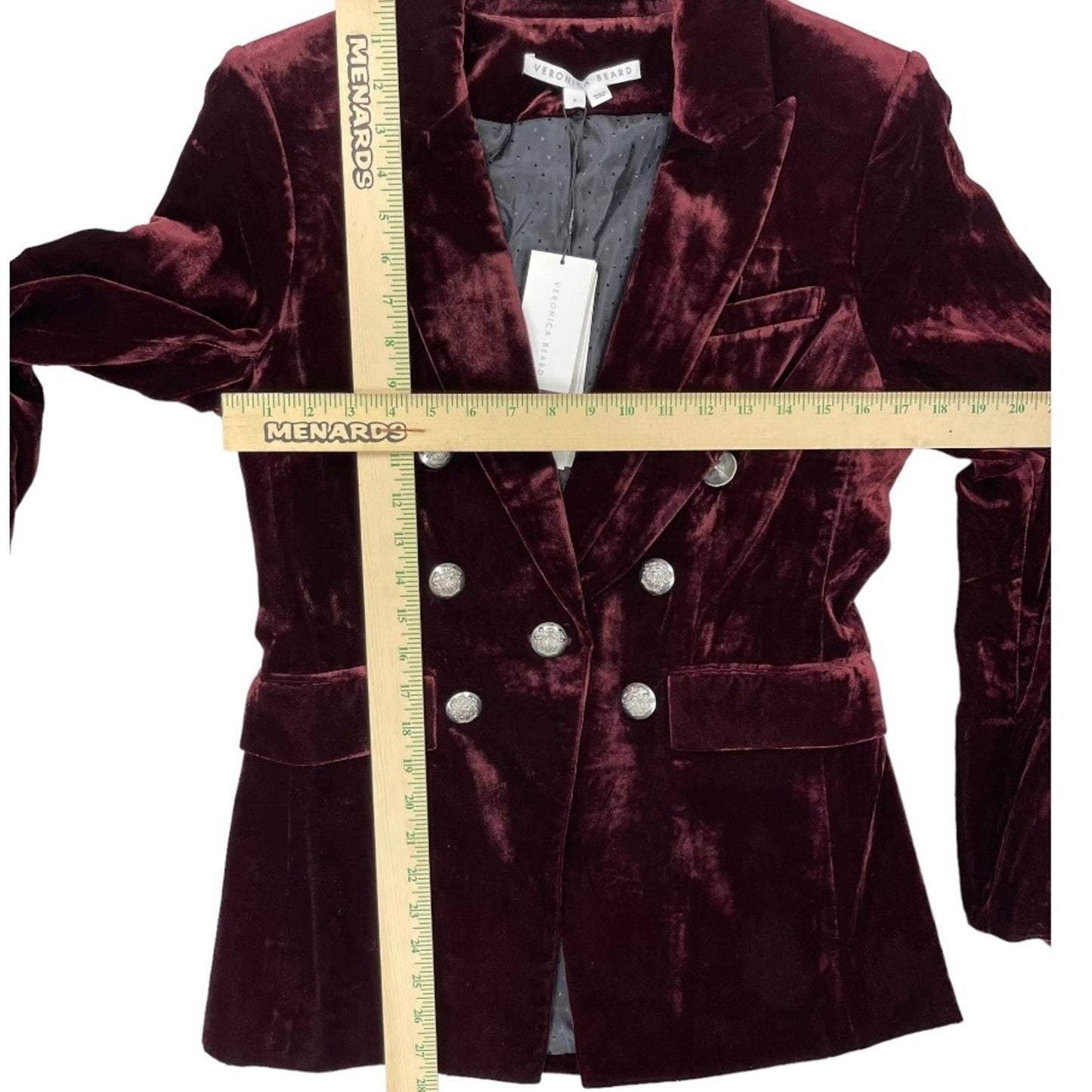 Veronica Beard Gaya Dickey Blazer Jacket Velvet Size 8 - Premium from VERONICA BEARD - Just $579.0! Shop now at Finds For You