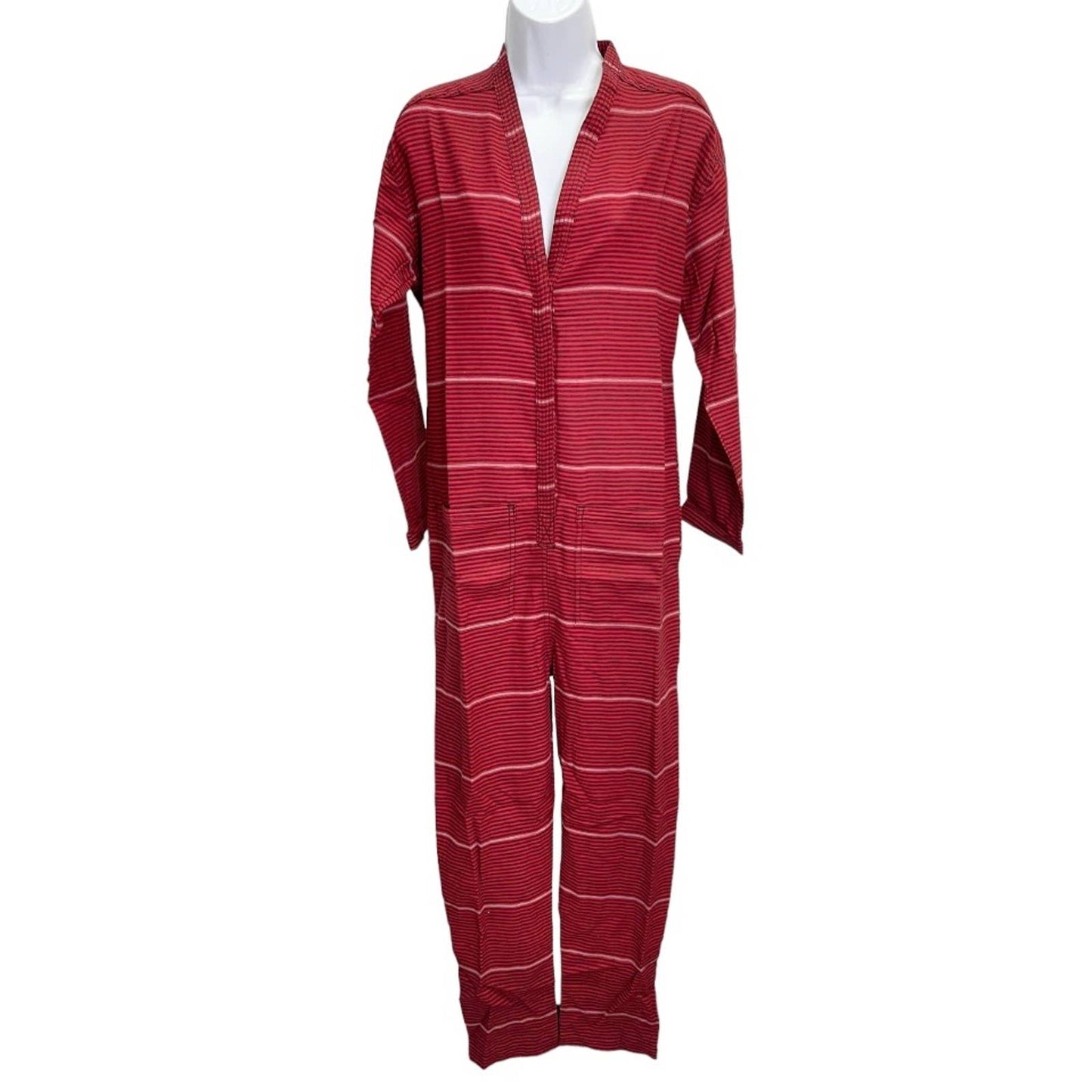 Free People x Sandrine Rose Kimono Jumpsuit Romper Patch Pockets M Red New - Premium from Free People - Just $129.00! Shop now at Finds For You