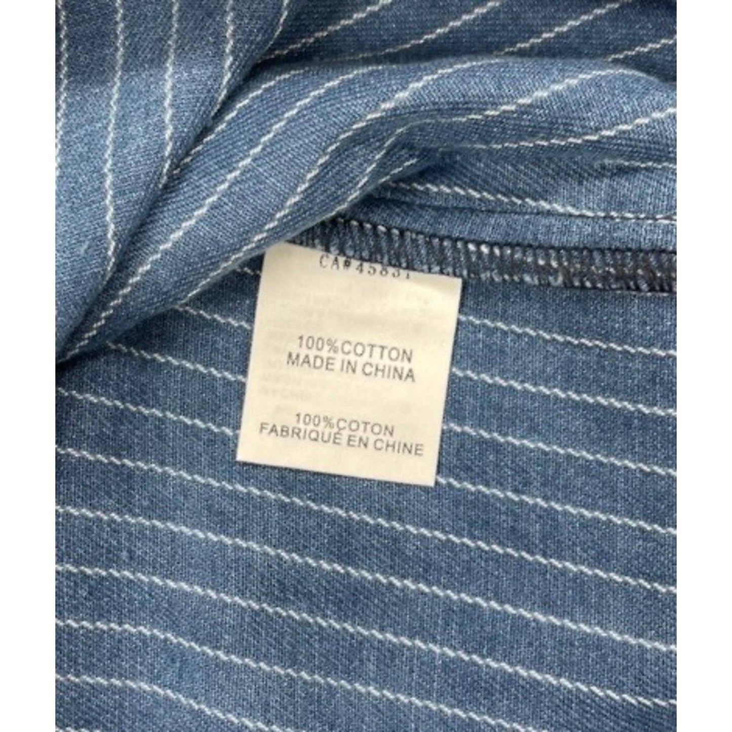 Free People x Sandrine Rose Patchwork Striped Denim Button Up Blouse Size L New - Premium from Free People - Just $99.0! Shop now at Finds For You