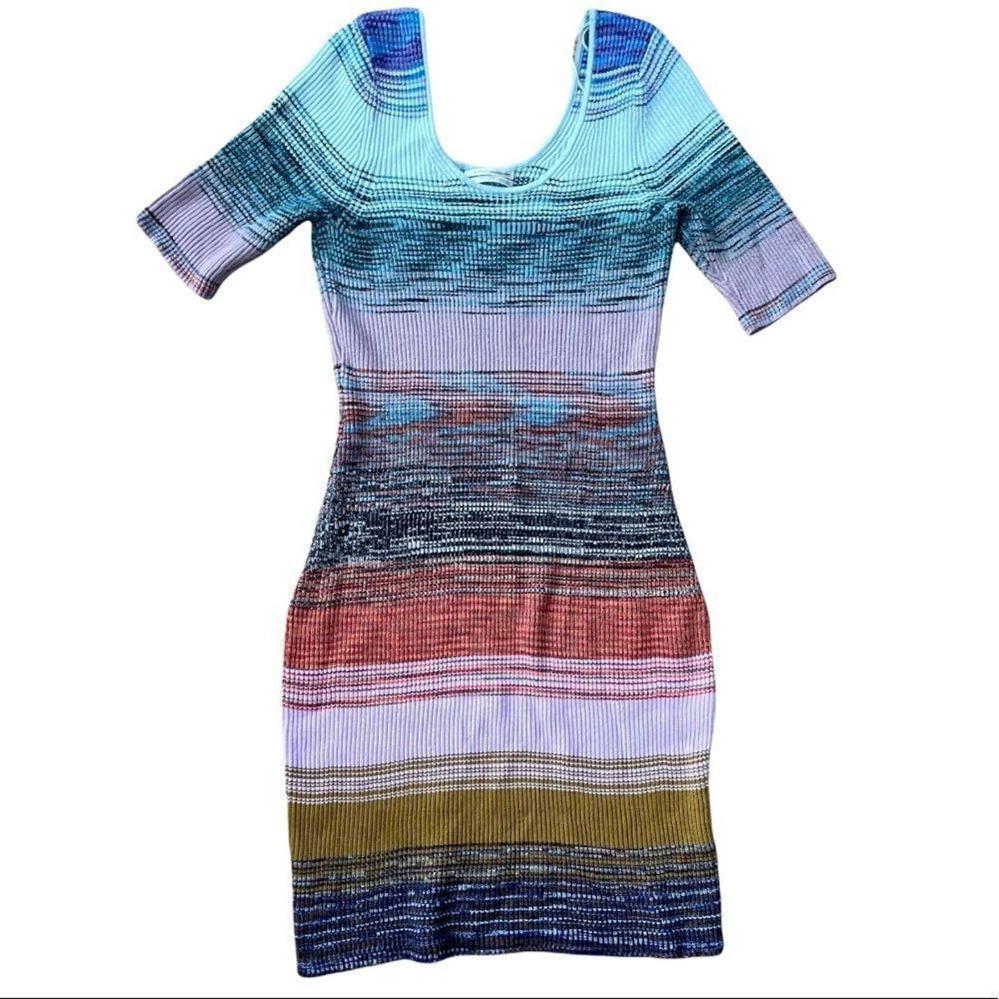 Anthropologie Space Dyed Knit Midi Dress Body Con Stretch Size Medium New - Premium from Anthropologie - Just $135.0! Shop now at Finds For You