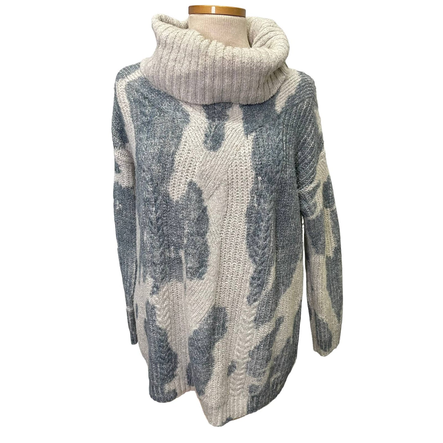 Anthropologie Pilcro Spotted Cowl Neck Oversized Knit Sweater Size Medium - Premium from Anthropologie - Just $99.0! Shop now at Finds For You