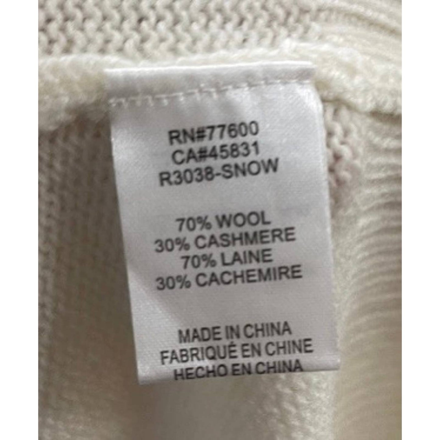 Free People x Sandrine Rose Wool Cashmere Knit Turtleneck Sweater L New - Premium from Free People - Just $79.0! Shop now at Finds For You
