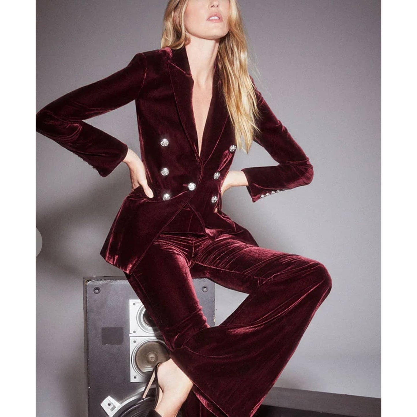 Veronica Beard Gaya Dickey Blazer Jacket Velvet Size 8 - Premium from VERONICA BEARD - Just $579.0! Shop now at Finds For You