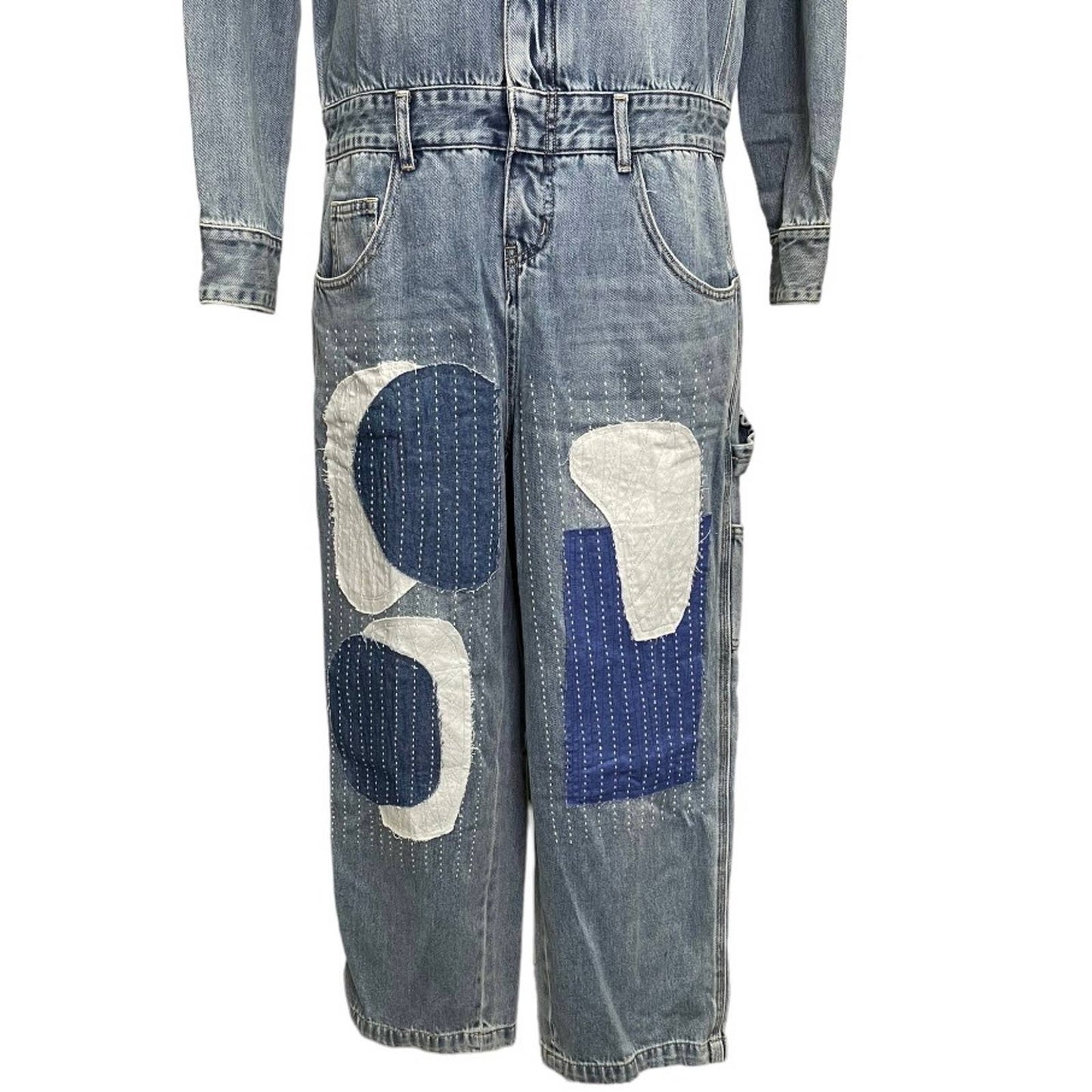 Free People x Sandrine Rose Patchwork Jumpsuit Overall Size S New - Premium from Free People - Just $199.0! Shop now at Finds For You