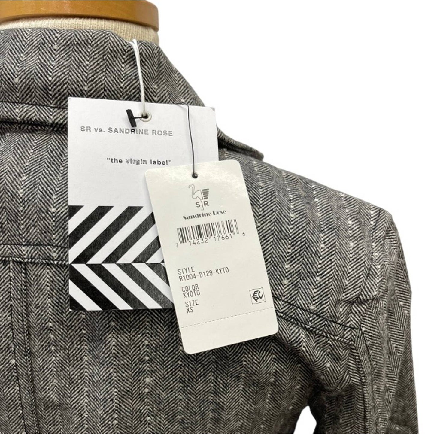 Free People x Sandrine Rose Herringbone Jacket Coat Size XS New - Premium from Free People - Just $89.00! Shop now at Finds For You