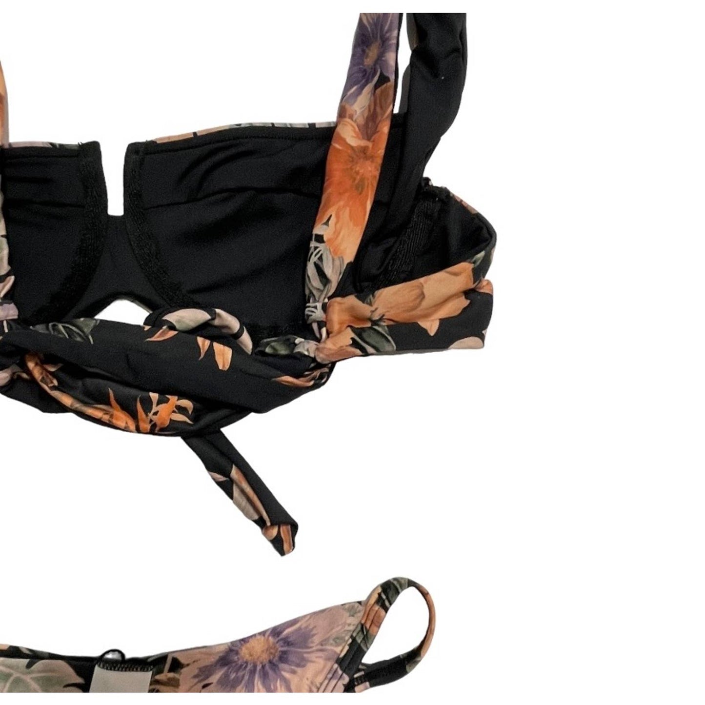 L*SPACE Set Camellia Floral Bikini Top S Jay Bikini Bottom Swimsuit M New - Premium from L*SPACE - Just $99.0! Shop now at Finds For You