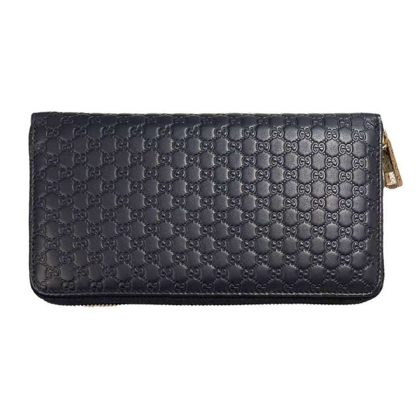 Gucci Microshima Zip Around Long Wallet Blue Leather Logo - Premium from Gucci - Just $679.0! Shop now at Finds For You
